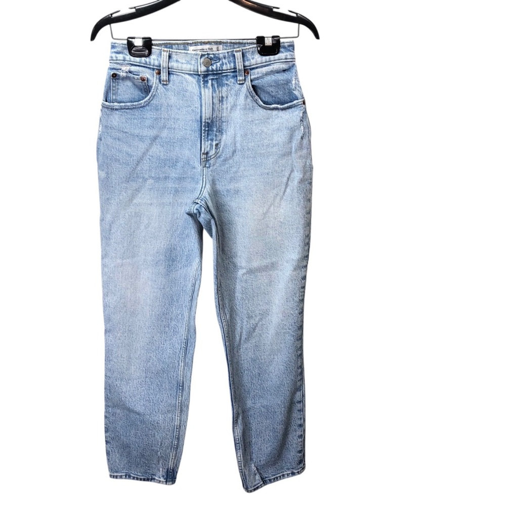 Abercrombie & Fitch Curve Love 90's Straight Ultra High Rise Jean 27/4 Short